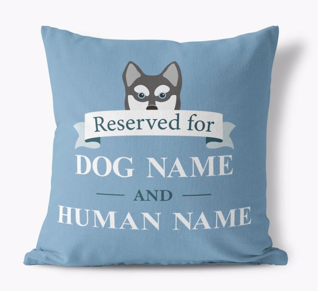 Reserved For: Personalised {breedFullName} Canvas Cushion